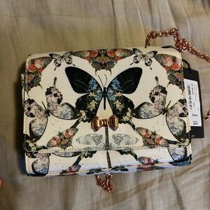 Ted Baker London Butterfly Print Bag with Chain